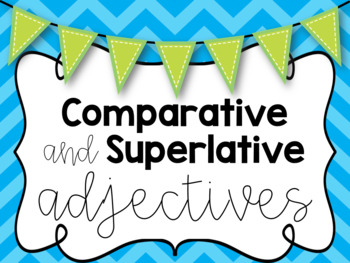 Preview of Comparative and Superlative Adjective Powerpoint (Editable/ Distance Learning)