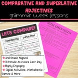 Comparative and Superlative Adjectives Activities and Less