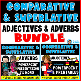 Comparative and Superlative Adjectives & Adverbs PowerPoint and Worksheets