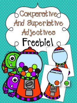 Preview of Comparative and Superlative Adjectives FREEBIE!