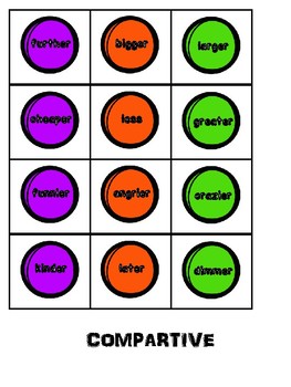 Comparative and Superlative Adjectives FREEBIE! by The Caribbean Teacher