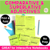 Comparative and Superlative Adjectives Worksheet Print & F