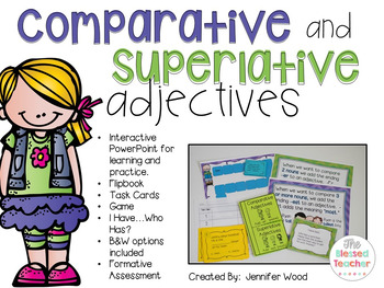Preview of Comparative and Superlative Adjectives Pack