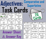 Comparative and Superlative Adjectives Task Cards Activity