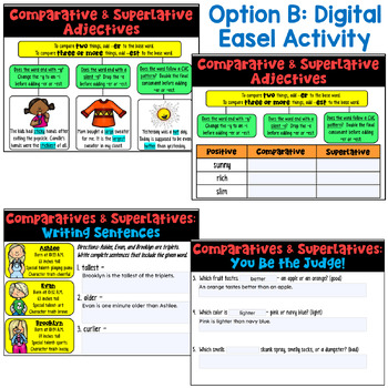 Comparative and Superlative Adjectives and Adverbs: 6 Worksheets by Deb