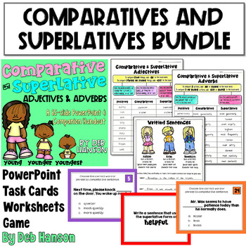 Preview of Comparative and Superlative Adjectives and Adverbs: A Bundle of Activities