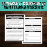 Comparative and Superlative Adverbs Printable Worksheets |