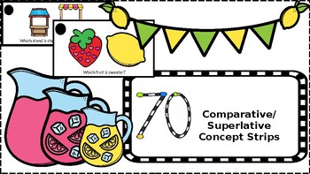 Preview of Comparative and Superlative Concept Strips