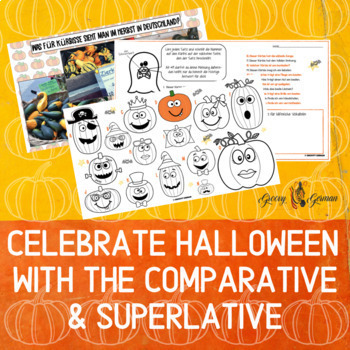 Preview of Comparative and Superlative, Halloween, German Culture