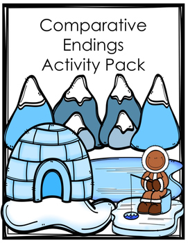 Preview of Comparative (er and est) Endings Activity/Worksheet Pack