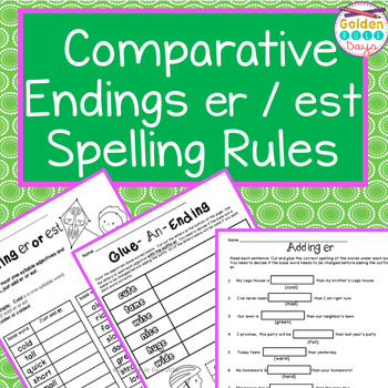 Preview of Comparatives & Superlatives Spelling Rules Adding Suffixes er & est Adjectives