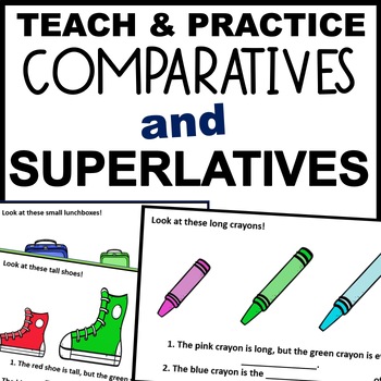 Preview of Comparatives and Superlatives for Speech Therapy