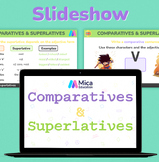 Comparatives and Superlatives powerpoint: Superhero & Fant