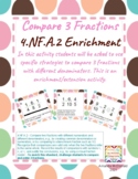 Compare 3 Fractions 4.NF.A.2 Enrichment
