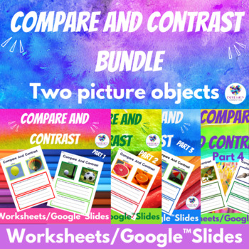 Preview of Compare And Contrast Two Realistic Pictures of Objects Bundle Google™Slides