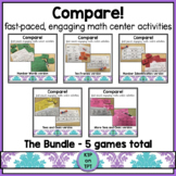 Compare! Bundle- 5 skill based games for math centers