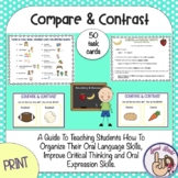 Compare & Contrast Teaching Guide Homework Sheets & Task Cards