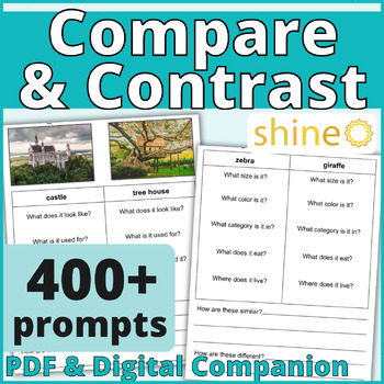 Preview of Compare & Contrast, Comparing Similarities Contrasting Differences Questions