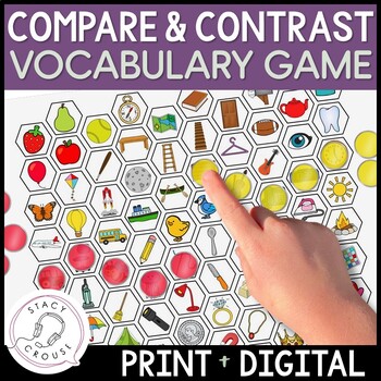 Preview of Compare and Contrast Activity Speech Therapy Describing Game Digital or Print