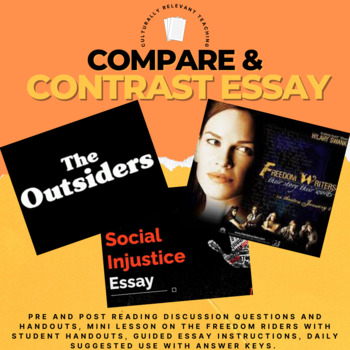 Preview of Compare & Contrast Essay: The Outsiders & The Freedom Writers