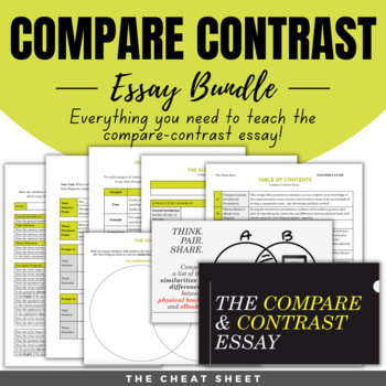 how do you organize a compare and contrast essay