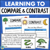 Compare & Contrast Graphic Organizers Passages Reading Comprehension Activities