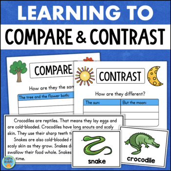 Preview of Compare & Contrast Passages Graphic Organizers Reading Comprehension Activities