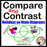 Venn Diagram Graphic Organizer Holidays