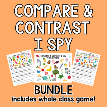 Preview of Compare & Contrast I Spy Bundle (with bonus whole class game!)