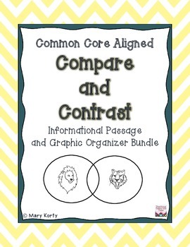 Preview of Compare & Contrast Informational Bundle - Common Core Aligned