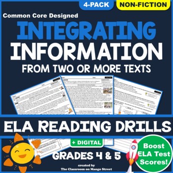 Preview of Compare & Contrast Informational Texts: ELA Reading Worksheets | GRADE 4 & 5