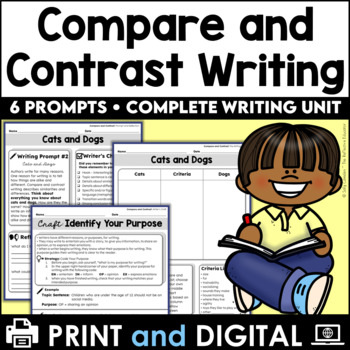 Compare & Contrast Informative Writing Unit by The Reflective Educator