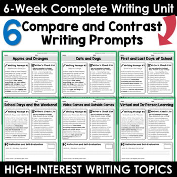 Compare & Contrast Informative Writing Unit by The Reflective Educator