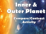 Compare & Contrast Inner Vs Outer Planets Activity Worksheets