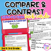 Compare & Contrast Nonfiction Reading Task Cards - 2nd & 3