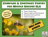 Compare & Contrast Poetry for Middle Grades ELA 