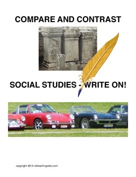Preview of Compare Contrast, Social Studies Write On