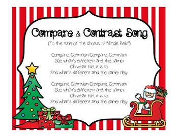 Preview of Compare & Contrast Song - FREEBIE