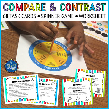 Preview of Compare and Contrast Task Cards and Game