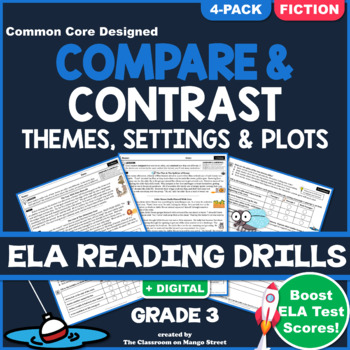 Preview of Compare & Contrast Stories: ELA Reading Comprehension Worksheets | GRADE 3