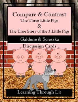 Preview of Compare/Contrast THREE LITTLE PIGS & TRUE STORY OF THE 3 LITTLE PIGS (Ans. Key)