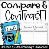 Compare and Contrast Templates! + Venn Diagrams! Different