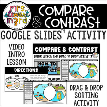 Preview of Compare & Contrast Video Intro Lesson and Activity for Google Slides™