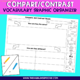 Compare & Contrast Vocabulary Graphic Organizer - FREE