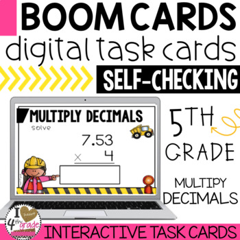 Preview of Multiply Decimals Boom Cards