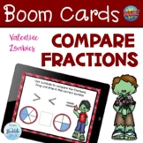 Compare Fractions Valentine Zombie Digital Boom Activity
