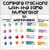 Compare Fractions with Same Numerator