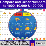 Compare & Order Numbers up to 1000, 10 000 and 100 000