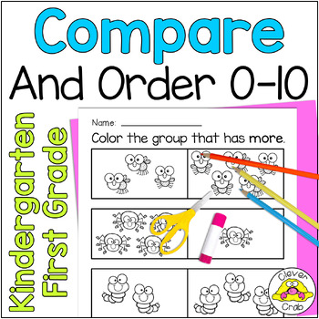Preview of Compare & Order a Number of Objects 1 to 10 Themed Worksheets