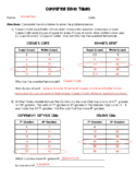 Compare Ratios Using Tables Worksheet